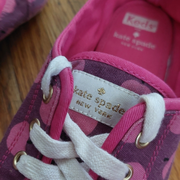 Keds X KATE SPADE Apple/ Plum Sneakers Women Sz 8.5. (Bag C) - Picture 3 of 8